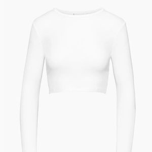 Aritzia Sunday Best Bliss Long Sleeve Crop Tee